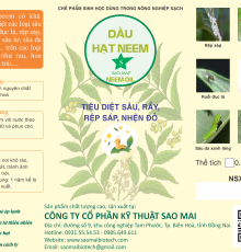 DẦU HẠT NEEM - TIÊU DIỆT CÔN TRÙNG GÂY HẠI